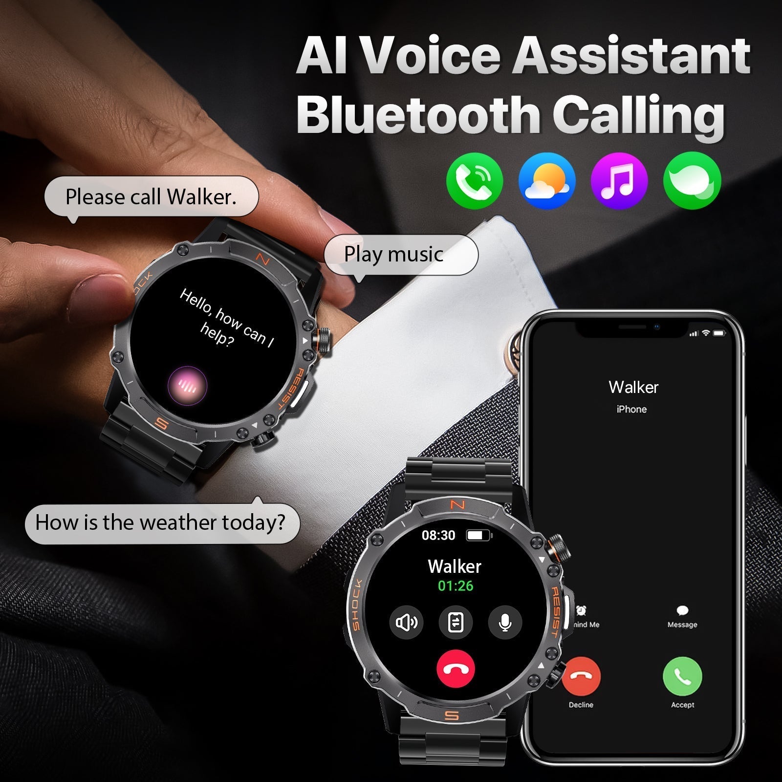 Best Smartwatch for iPhone (Under $100)? Compare Apple Watch SE vs. WalkerFit M6 Ultra